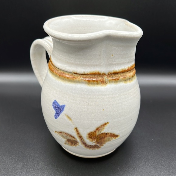 Studio Pottery Handmade Ceramic Pitcher 7.5 in - Picture 5 of 11